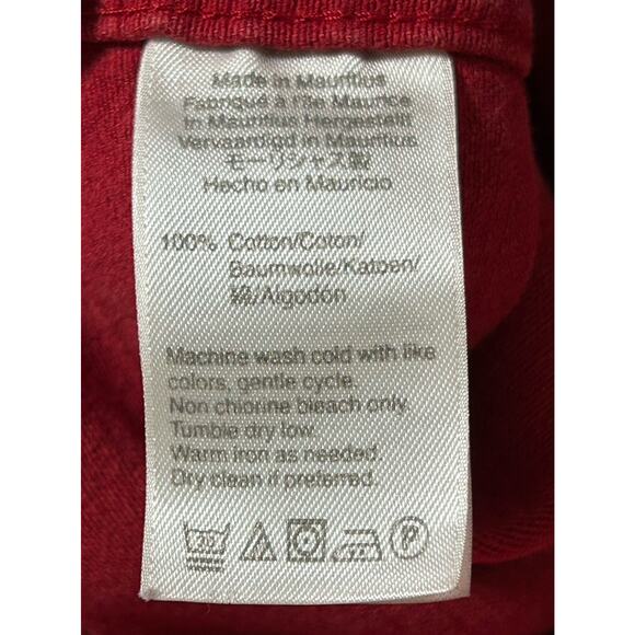 Wallace & Barnes J. CREW Button Down Chamois Work Shirt Red Medium M - Picture 6 of 6